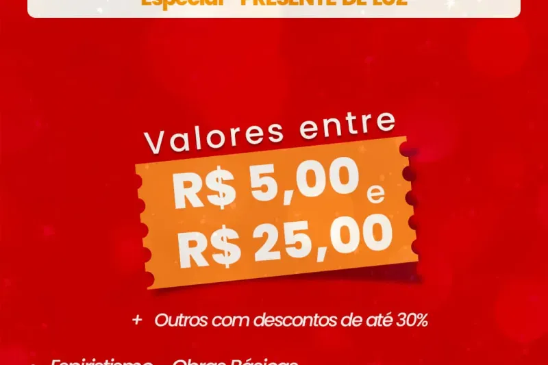 Feirão de Livros Espíritas – Dezembro de 2025