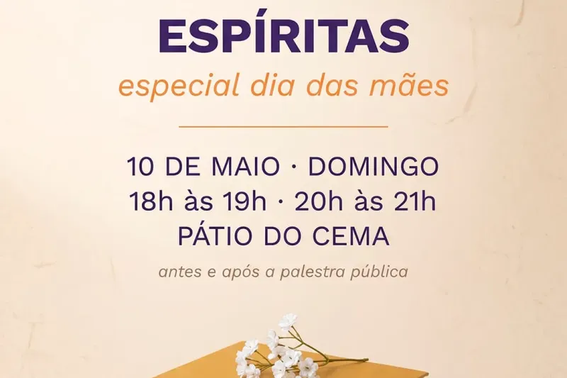 Feirão de Livros Espíritas: o presente certo para o Dia das Mães