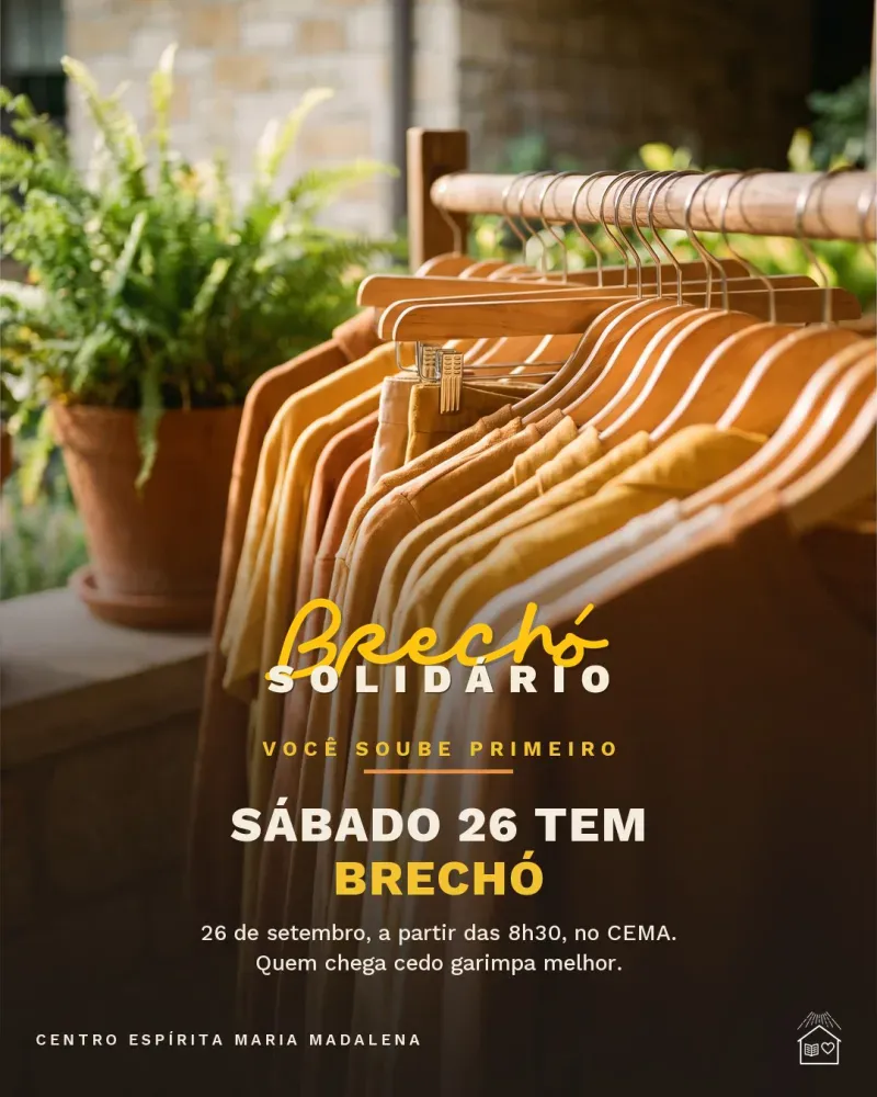 Brechó Solidário do CEMA — 26 de setembro de 2026