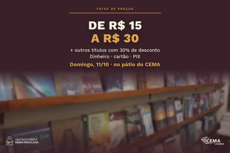 Feirão de Livros Espíritas Outubro 2026