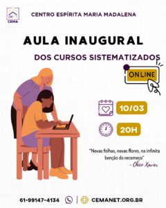 Aula Inaugural Cursos Sistematizados On-line
