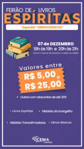 Feirão de Livros Espíritas – Dezembro de 2025