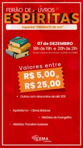 Feirão de Livros Espíritas – Dezembro de 2025