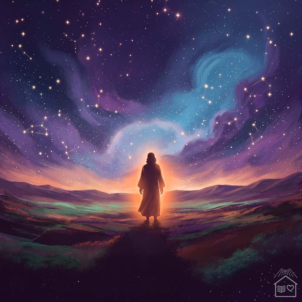 Silhueta humana diante do cosmos — visão filosófica do espiritismo sobre a imortalidade da alma