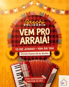 Brechó Solidário do CEMA: arraiá especial em 13 de junho