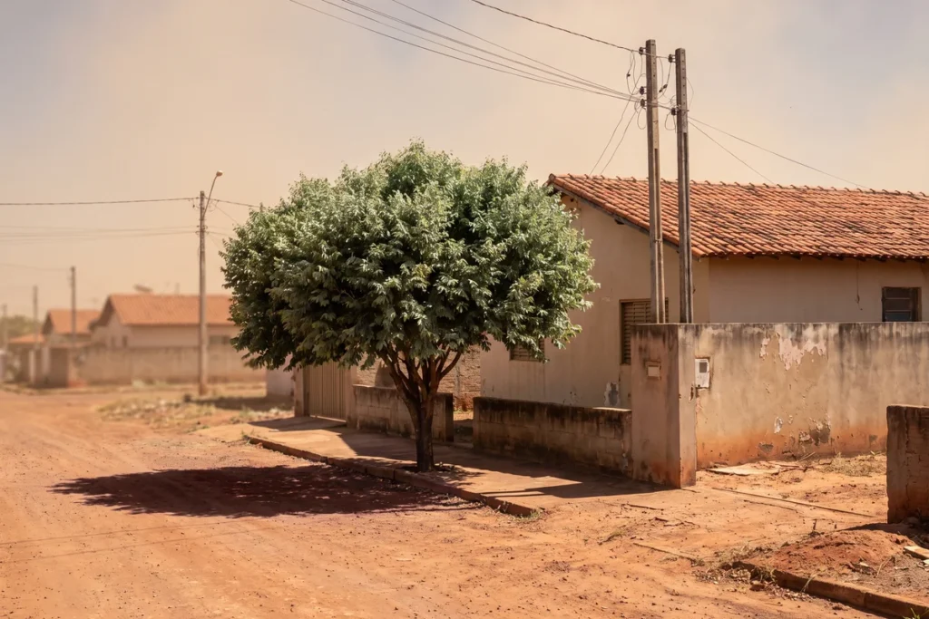 Rua de Planaltina onde a Campanha de Fraternidade Auta de Souza atua há 42 anos