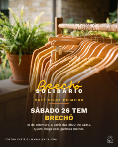 Brechó Solidário do CEMA — 26 de setembro de 2026