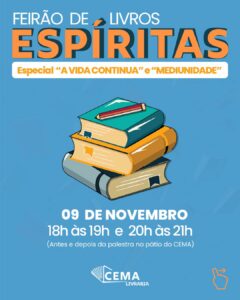 Feirão de Livros Espíritas – Especial “A Vida Continua” e “Mediunidade”